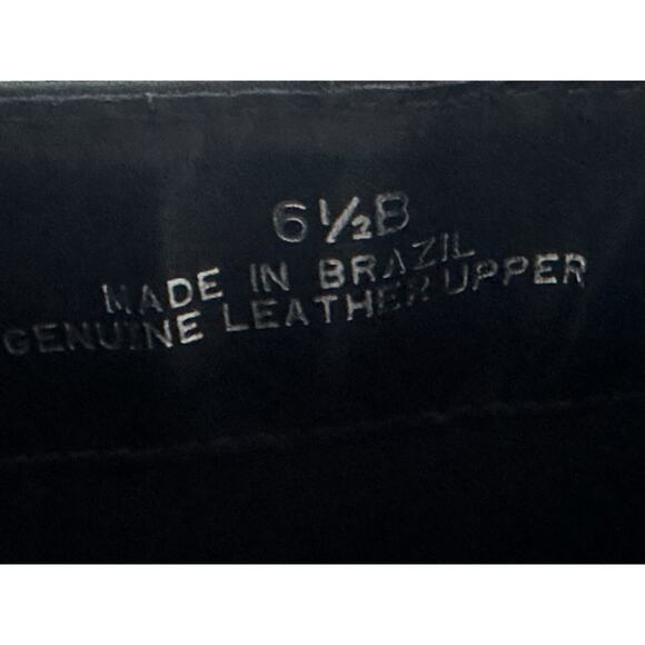 Talbots Women's Ankle Short Black Boots Size 6 1/2 Leather Uppers - Picture 15 of 16